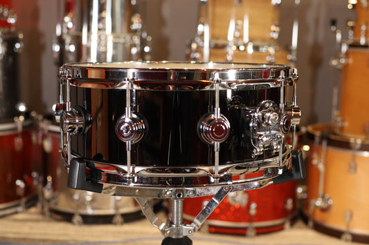 DW Drums 14x5.5 Collectors Series Black Nickel Over Brass Snare Drum