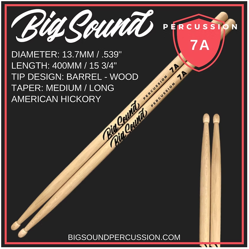 Big Sound 7A Premium Drumsticks