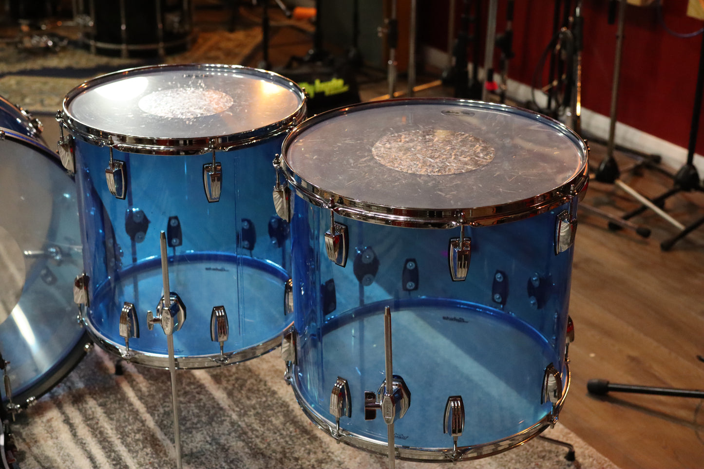 2023 Ludwig Vistalite Drum Kit - Blue