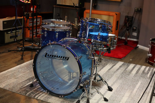 2023 Ludwig Vistalite Drum Kit - Blue