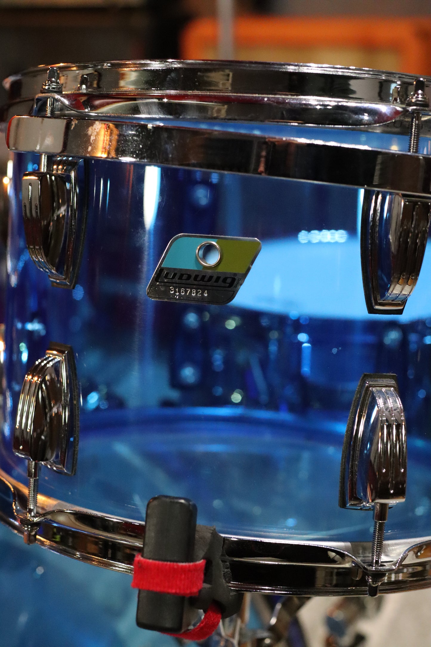 2023 Ludwig Vistalite Drum Kit - Blue