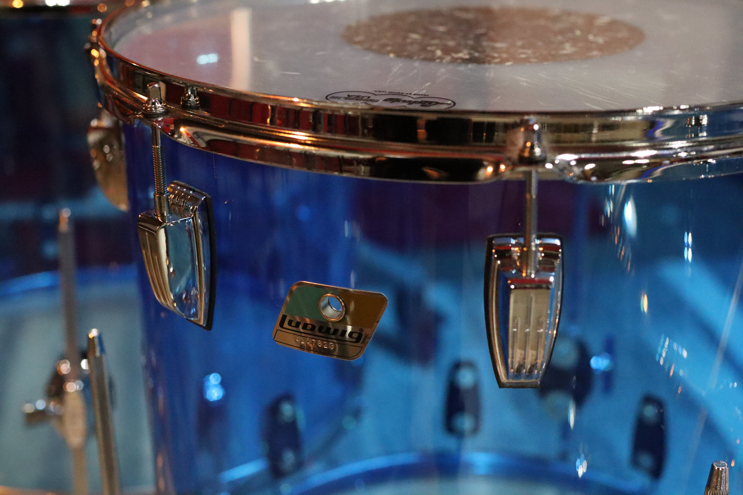 2023 Ludwig Vistalite Drum Kit - Blue