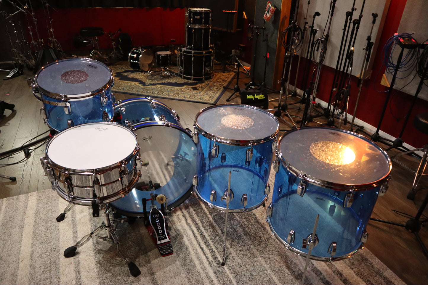 2023 Ludwig Vistalite Drum Kit - Blue