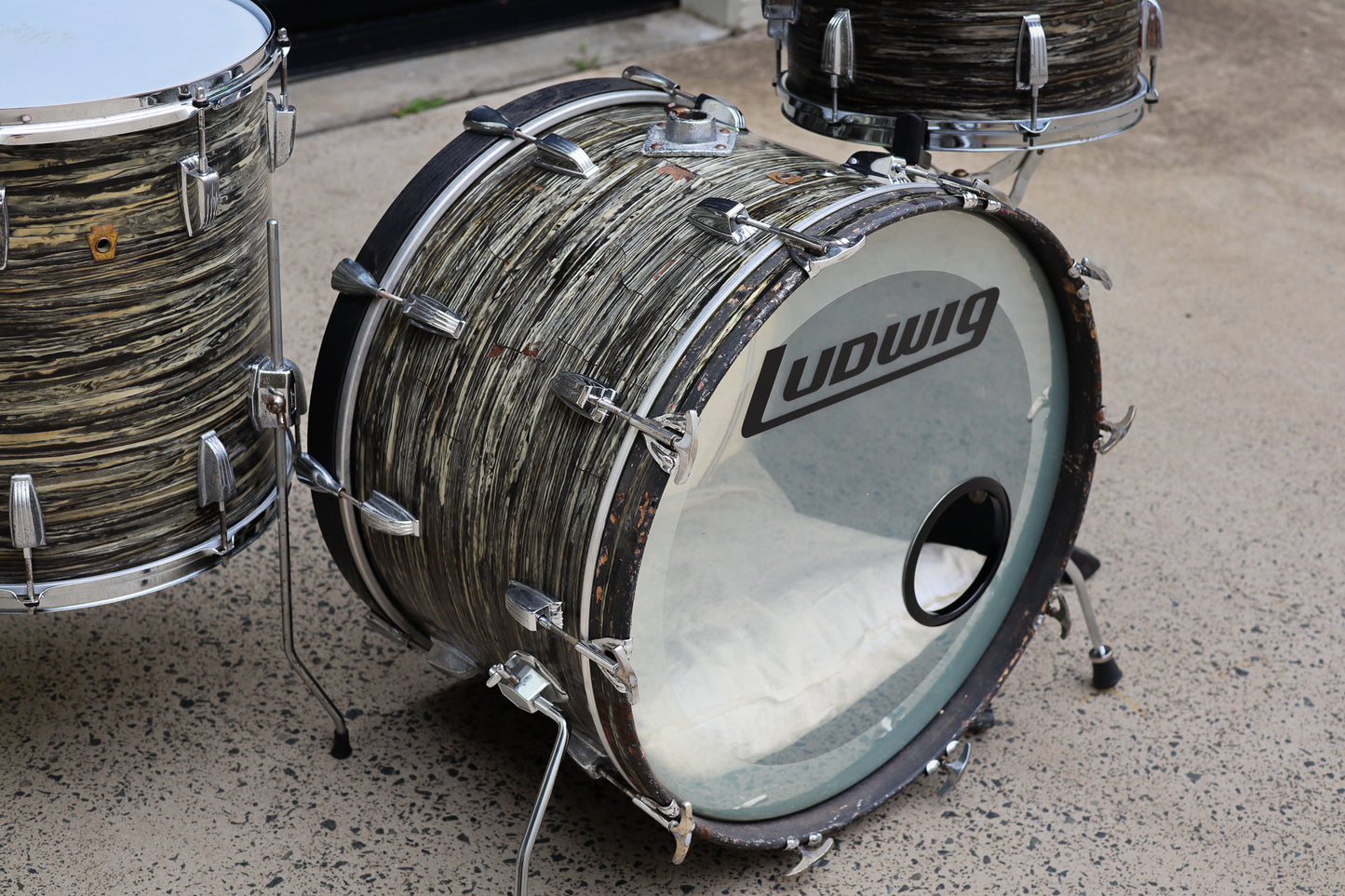1960s Ludwig 3 Ply Drum Kit