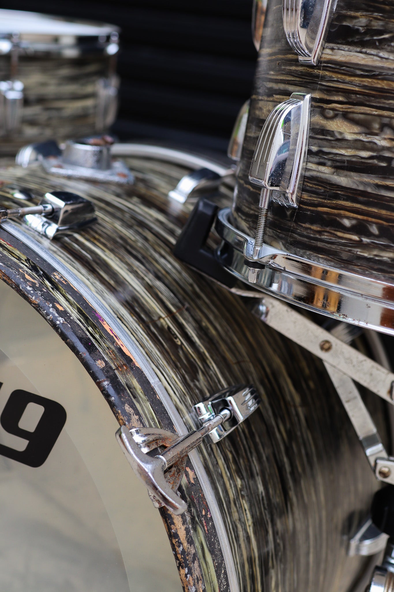 1960s Ludwig 3 Ply Drum Kit