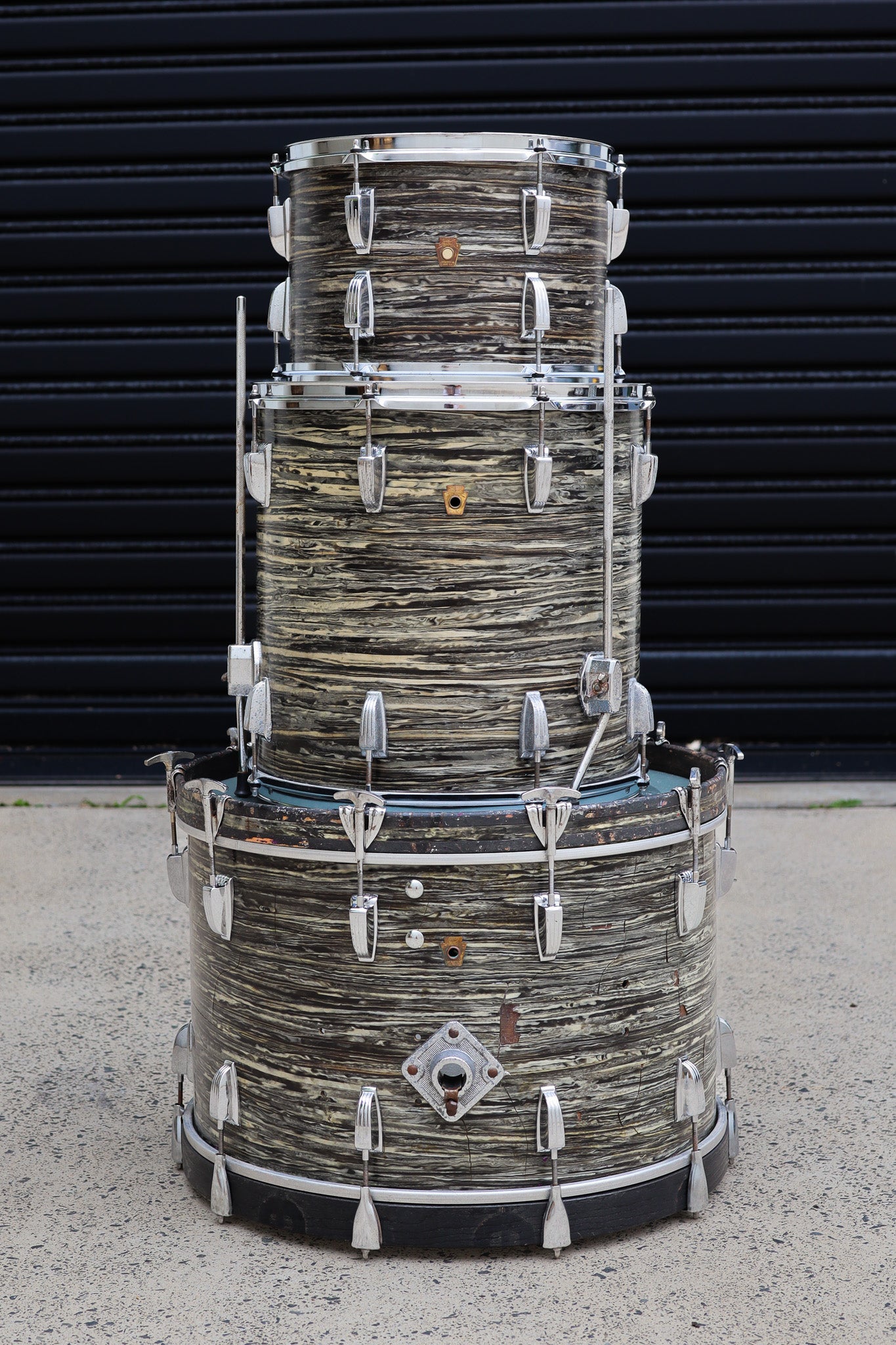 1960s Ludwig 3 Ply Drum Kit
